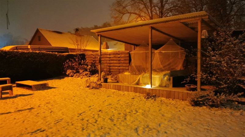 De eerste nacht slapen in de sneeuw