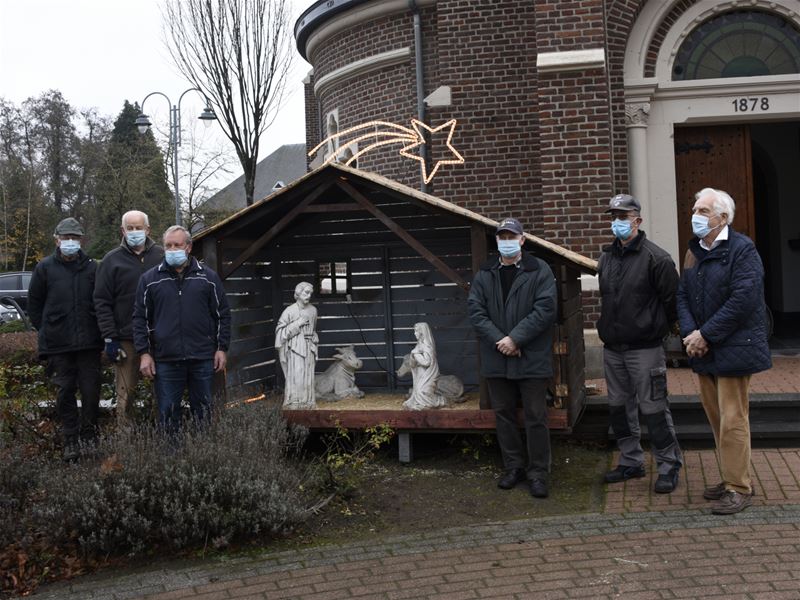 De kerststal in Bolderberg staat klaar