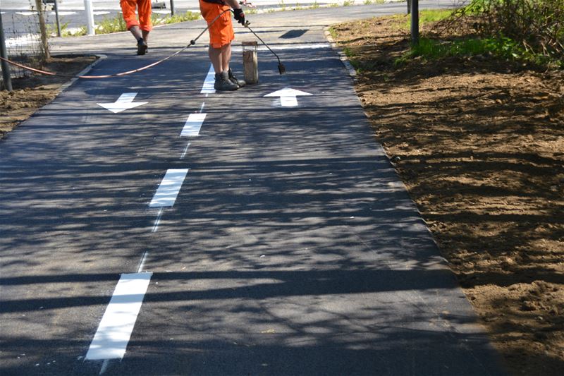 De laatste klusjes aan de Westlaan ...