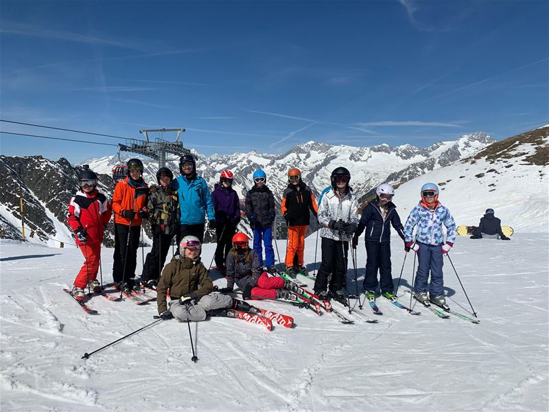 De skiërs zijn weer onderweg naar huis