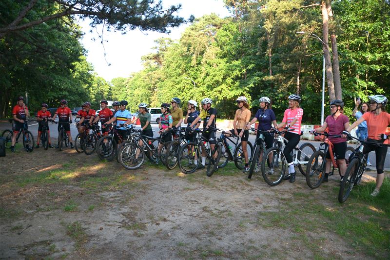 De vernieuwde mountainbikeroute is ingereden