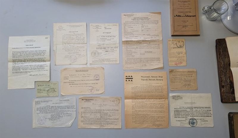 Documenten verzetsstrijder gevonden bij vzw Reset