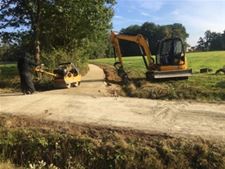 Dolomietlaag voor trage weg in Boekt