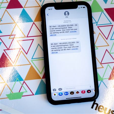 Donderdag wordt Be-Alert weer getest
