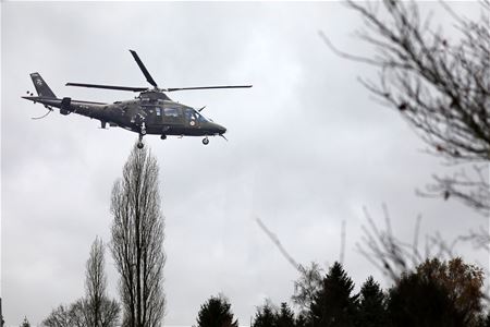 Druk helikopterverkeer boven Heusden-Zolder