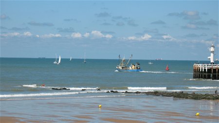 Drukte op de Noordzee