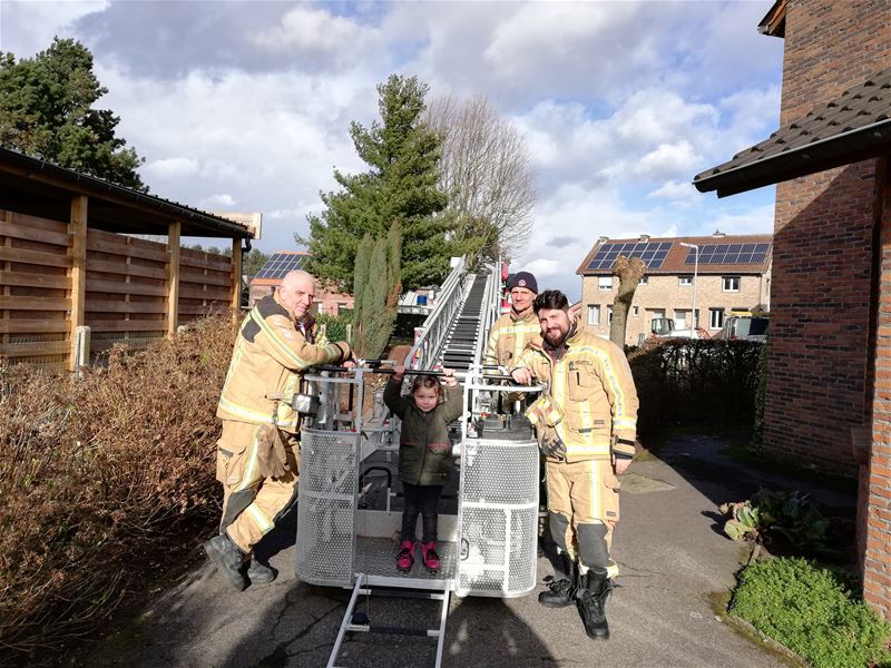 Een bedankje voor de brandweer