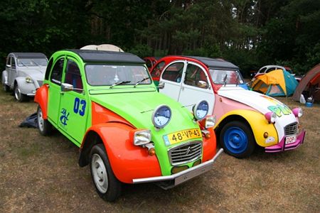 Een treffen van geitjes