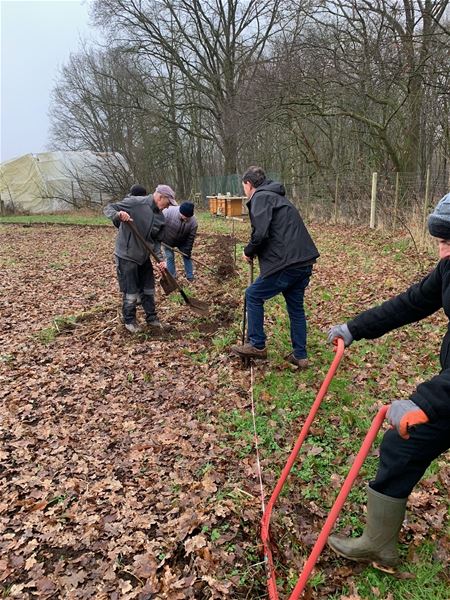 Er is al werk in de dorpstuintjes