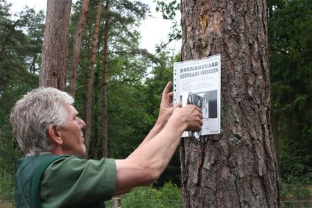 Fase rood-rood: toegangsverbod in bossen