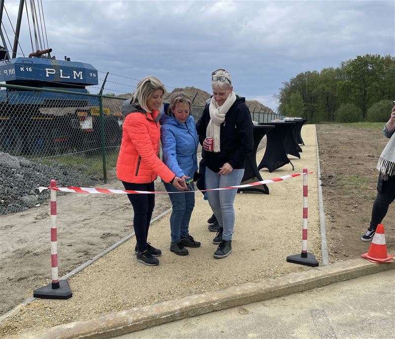 Febelco heeft een eigen fietspad naar het jaagpad