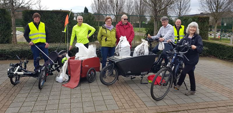 Fietsersbond verzamelde 10 zakken zwerfvuil