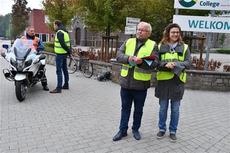 Fietsverkeer in de college-omgeving is geteld