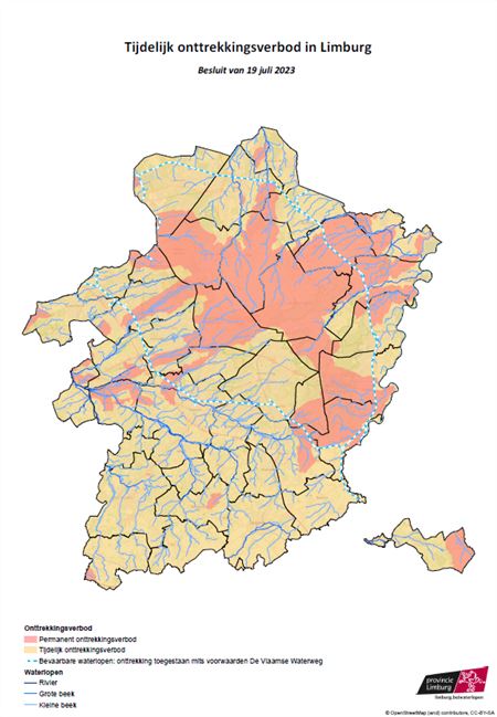 Geen water meer pompen uit beken