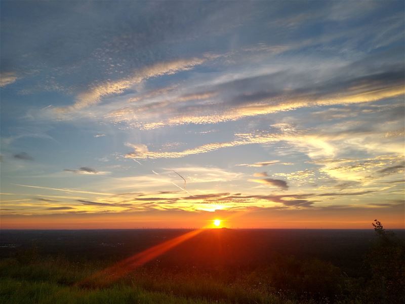 Genieten van de zonsondergang