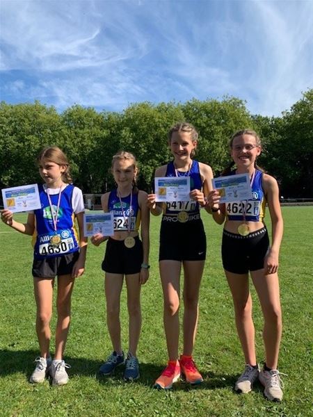 Goud op de 4 x 60 meter