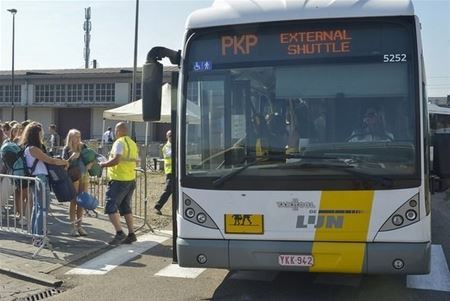 Gratis met de bus naar Pukkelpop