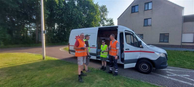 Heidegalm liet zich niet afschrikken door de hitte