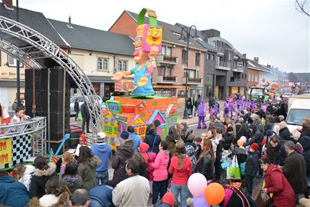 Het parcours van de carnavalstoet