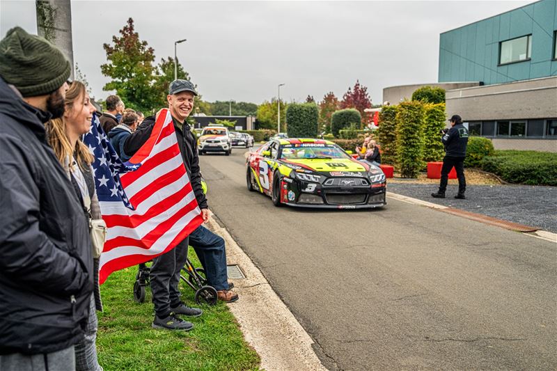 Het traject van de NASCAR-parade donderdag