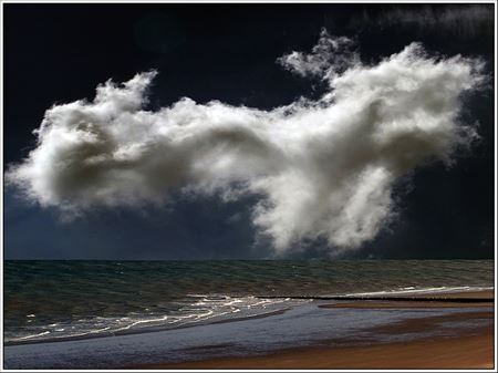 Het wolkenspel in de Indian Summer