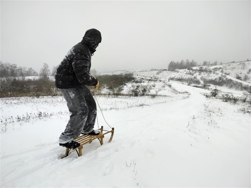 Heusden-Zolder in de sneeuw