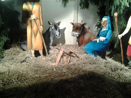 Heusdense Kerststal gevandaliseerd