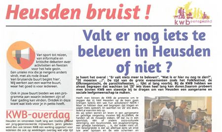 Heusdense KWB wil nog meer bruisen