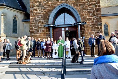 Honden zijn gezegend in Zolder-Centrum