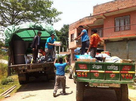 Hulp is onderweg naar Mainapokhari