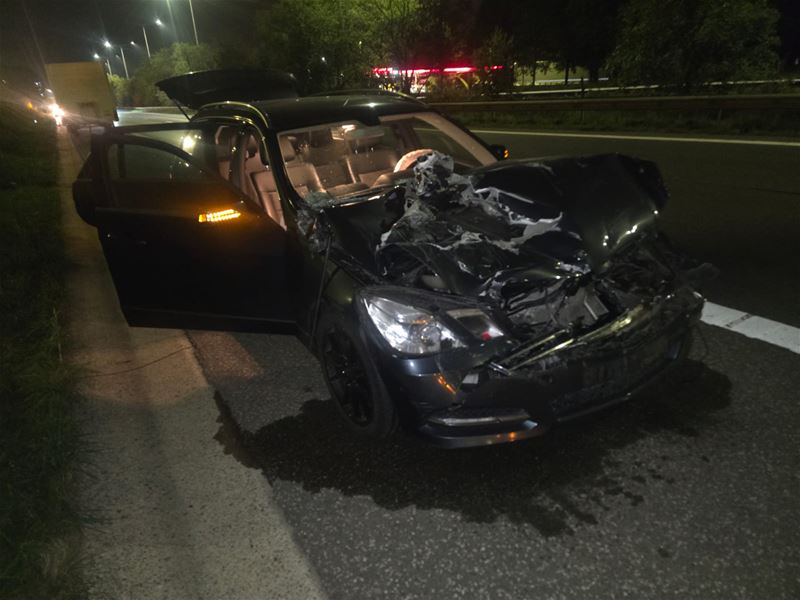 Iedereen ongedeerd bij stevige klap op snelweg