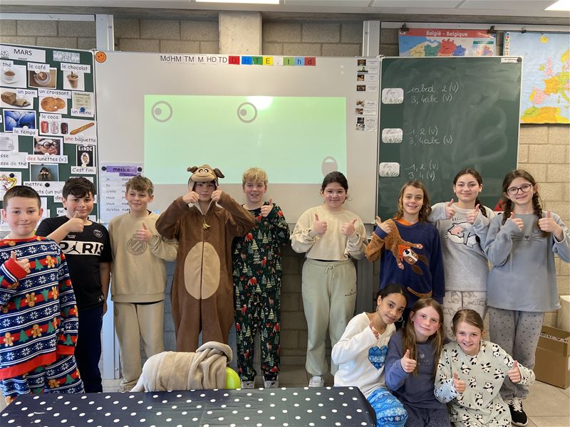 In pyjama naar school als steun voor Bednet