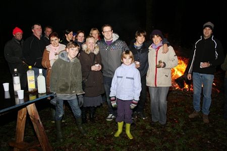 Kerstboomverbranding in de Heuvelstraat