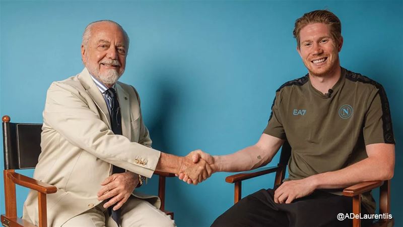 Kevin De Bruyne nu ook officieel bij Napoli