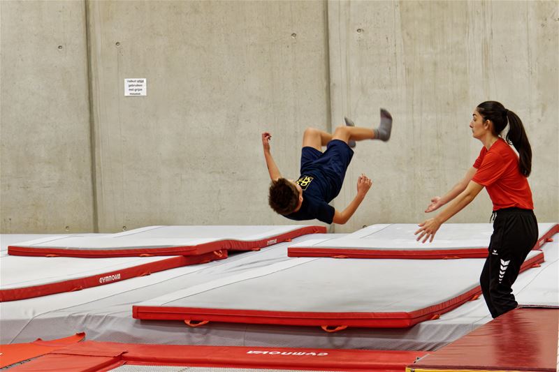 Kinderen amuseerden zich op de sportbeurs