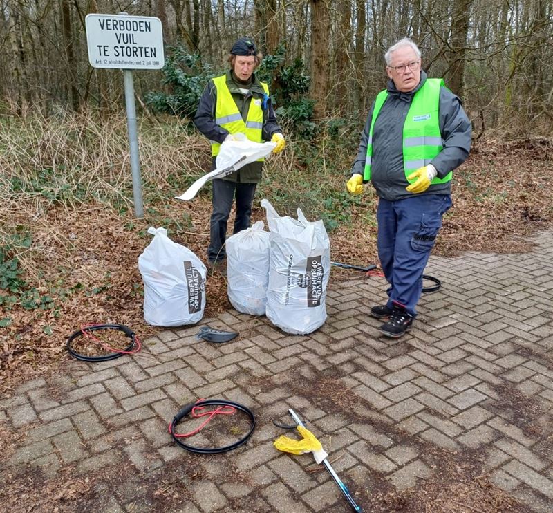 KWB Zolder vulde 34 zakken met zwerfvuil