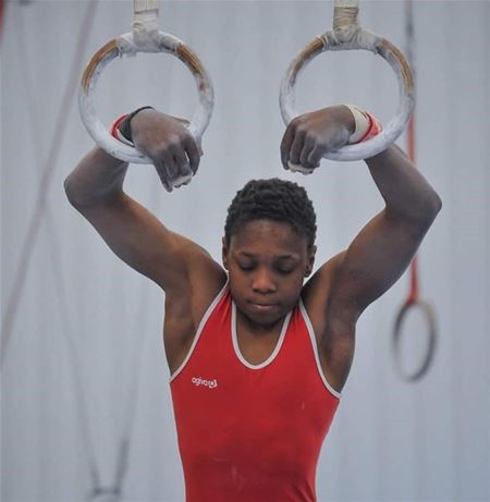 Kyano Schepers in actie op EYOF