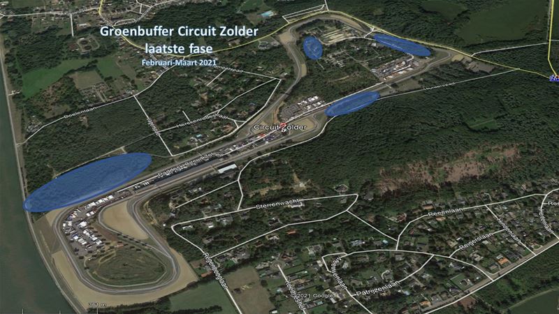 Laatste fase van de groenbuffer bij circuit start