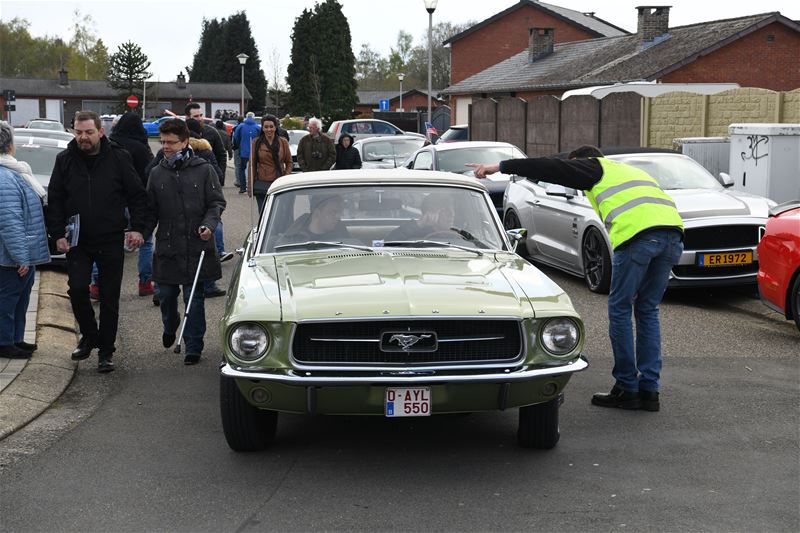 Later kwamen nog meer Mustangs aangereden