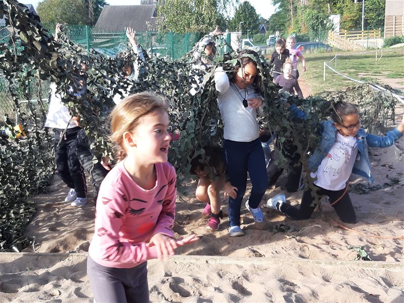 Leerlingen bewijzen zich in adventure run