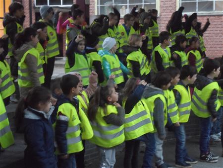 Leerlingen laten zich zien in 't donker