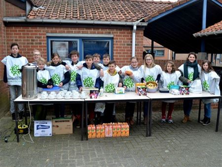 Leerlingen van Viversel hielden Koffiestop