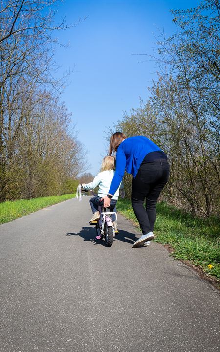 Leren fietsen zonder hulpwieltjes