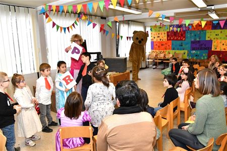 Letterfeest voor ouders en kleuters in Beekbeemden