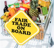 Letterspel blikvanger tijdens Fair Tradeweek