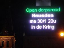 Maandag volksvergadering in Heusden