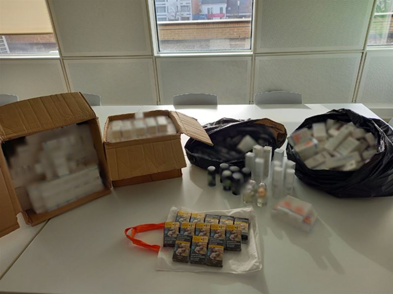 Massa cosmeticaproducten in beslag genomen