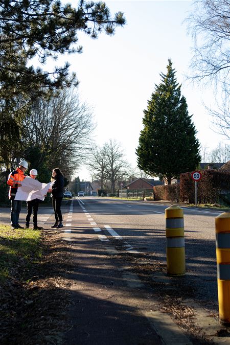 Meer veiligheid voor fietsers in de Zandstraat