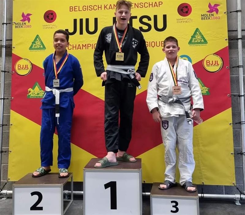 Milan Nuyts Belgisch kampioen Brazilian jiu jitsu