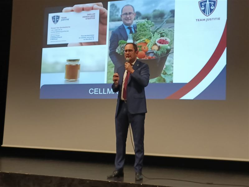 Minister Van Quickenborne gaf gastcollege in SFC